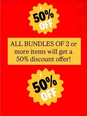 50% Off Promotional Poster - Red & Yellow Sale Graphic